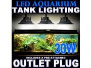 Biltek® 30W LED Aquarium Flood Light COOL White High Power Fish Tank Lighting Reef Plant D?cor Salt Fresh H2O Main Lighting Sub Lighting Fresh Water Tanks Sa