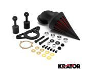 Krator® Motorcycle Black Spike Air Cleaner Intake Filter For 2008 2009 Harley Davidson Rocker Softail