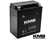 KMG® YTX16 BS Battery For Suzuki 500 LT F500F Vinson Manual 4WD 2003 Sealed Maintenace Free 12V Battery High Performance SMF OEM Replacement Powersport Motorcyc