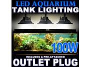 Biltek® 100W LED Aquarium Flood Light COOL White High Power Fish Tank Lighting Reef Plant D?cor Salt Fresh H2O Main Lighting Sub Lighting Fresh Water Tanks S