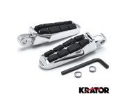 Krator® Tombstone Motorcycle Foot Peg Footrests Chrome L R For Suzuki Intruder 1400 Boulevard S83 1995 2008 Front