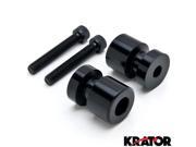 Krator® Black Swingarm Spools Sliders Motorcycle Bobbins For Honda RC51 RVT1000R 2000 2006