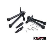 Krator® Suzuki GSX R 1000 2007 2008 Rear Foot Rests Assembly Kit Frame Fittings Stay Frame Fitting Stay Footrests Step Bracket Assembly