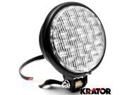 Krator® 5 Black LED Headlight with Light Mounting Bracket for Yamaha Road Star Warrior Midnight XV