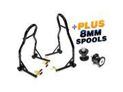 Venom Motorcycle Front+Rear Dual Lift Stand - w/ Spools For Ducati 749/S 2003-2006 Venom Motorcycle Front+Rear Dual Lift Stand - w/ Spools For Ducati 749/S 2003-2006