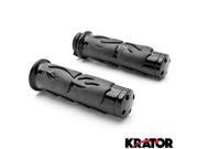 Krator Motorcycle Hand Grips 1 Inch Handlebar Black For Yamaha Road Star Warrior Midnight XV Krator Motorcycle Hand Grips 1 Inch Handlebar Black For Yamaha Road Star Warrior Midnight XV