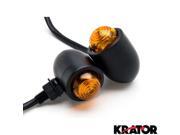 Krator Motorcycle 2 pcs Black Amber Turn Signals Lights For Victory Cross Country Krator Motorcycle 2 pcs Black Amber Turn Signals Lights For Victory Cross Country