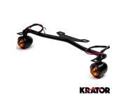 Krator Black Driving Passing Lamp Spot Light Bar Bracket with Turn Signals Motorcycle for Harley Davidson XL 883 Hugger Sportster Krator Black Driving Passing Lamp Spot Light Bar Bracket with Turn Signals Motorcycle for Harley Davidson XL 883 Hugger Sportster