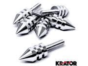 Silver Motorcycle Spike Bolt Screw Fairings 6pcs For Kawasaki Vulcan Classic Nomad MeanStreak Drifter Silver Motorcycle Spike Bolt Screw Fairings 6pcs For Kawasaki Vulcan Classic Nomad MeanStreak Drifter