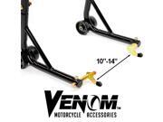 Venom Motorcycle Rear Swingarm Spool Wheel Lift Stand For Kawasaki Ninja 250R 2008-2011 Venom Motorcycle Rear Swingarm Spool Wheel Lift Stand For Kawasaki Ninja 250R 2008-2011
