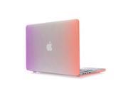 Coosybo hard Rubberized Cover Protective Case for 11.6 Mac Macbook Air 11 inch 11 Air inch Model A1370 A1465 Rainbow Purple Orange