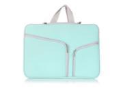 Fashion Waterproof Laptop Sleeve Portable Hand Bag for 15.4 inch Mac Macbook Air Pro Retina HP Dell Acer Asus Lenovo 15 Teal