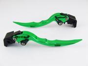 Adjustable Levers Brand Blade Levers for Triumph TIGER 800 XC Green