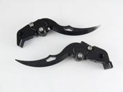Adjustable Levers Brand Dagger Levers for Kawasaki ZX636R ZX6RR Black