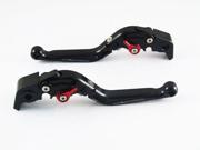 Adjustable Levers Brand Folding Extendable Levers for Kawasaki ZX10R Black