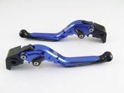 Adjustable Levers Brand Folding Extendable Levers for Suzuki GSF650 BANDIT Blue