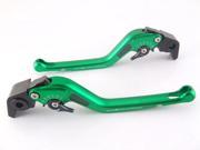 Adjustable Levers Brand Carbon Long Levers for Suzuki SV1000 S Green