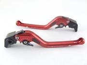 Adjustable Levers Brand Carbon Long Levers for Yamaha FJR 1300 Red