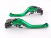 Adjustable Levers Brand Carbon Short Levers for Yamaha MT 01 Green