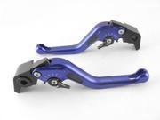 Custom Logo Carbon Short Levers for Ducati MONSTER M400 Blue