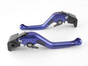 Custom Logo Carbon Short Levers for Kawasaki NINJA 300R Blue