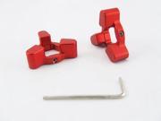 Custom Logo CNC Front Fork Preload Adjusters 17mm for Kawasaki ZX7R ZX7RR Red