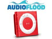 Latest Generation Apple iPod Shuffle Waterproofed by AudioFlood RED