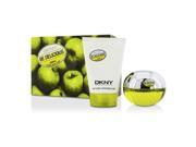 DKNY Be Delicious Coffret Eau De Parfum Spray 50ml 1.7oz Body Lotion 100ml 3.4oz 5AF2 2pcs