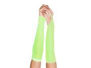 Elegant Moments Fishnet Arm Warmers Neon Green One Size