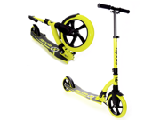 EXOOTER M1550BG 6XL Adult Kick Scooter With Front Shocks and 180mm 240mm Wheels Vibrant Green