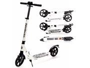 EXOOTER M1350WT Adult Cruiser Kick Scooter With Suspension Shocks White