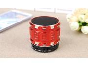 Sunrise Portable Mini Bluetooth Speakers Metal Steel Wireless Smart Hands Free Speaker With FM Radio Support SD Card For Smart Phone Laptop PC MP3 MP4 Player
