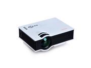 UC40 Mini Pico Digital LED Projector Power Bank Charge Home Theater Cinema Proyrctor 1080P Full HD IP IR USB SD HDMI Projector with 3m Distance