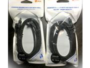 4 PACK LOT BRAIDED SATA III 6GBs DATA SSD HDD CABLE 21 Straight Right Angle