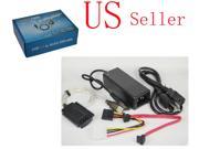 USB 2.0 to IDE SATA 2.5 3.5 Hard Drive HDD Converter Power Cable Adapter