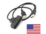 SATA 7 15 22 Pin to USB 2.0 Adapter Cable For 2.5 HDD Laptop Hard Disk Drive SR