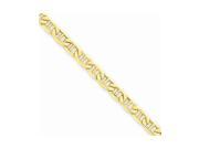 14k Yellow Gold 7in 4.1mm Solid Lightweight Anchor Chain Bracelet
