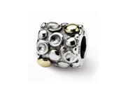 Sterling Silver 14k Reflections Dots Bali Bead