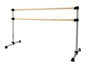 Vita Vibe Prodigy Series Traditional Wood Double Bar Freestanding Ballet Barre BD48 W 4 Foot