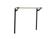 Vita Vibe Collared Aluminum Single Bar Adjustable Height Wall Mount Ballet Barre System WS48 A P 4 Foot