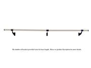 Vita Vibe Collared Aluminum Single Bar Fixed Height Wall Mount Ballet Barre System WS96 P 8 Foot