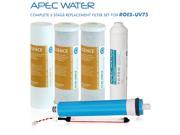 APEC 75 GPD Complete Replacement Filter Set For Essence Series UV Reverse Osmosis Water Filter System FILTER MAX ESUV