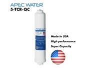 APEC ULTIMATE Series 10 US Made Inline Carbon Filter with ¼? Quick Connect For Reverse Osmosis Water Filter System For Standard System 5 TCR QC