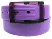 2 X Colorful Silicone Waist Belt Purple Color
