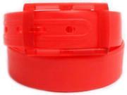 2 X Colorful Silicone Waist Belt Red Color