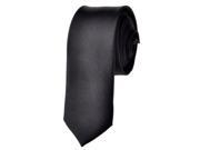 2 X Casual Stylish Slim Necktie Skinny Tie Black