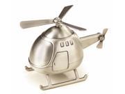 Elegance Helicopter Bank Pewter Finish 4 H 5.5 L 4 W