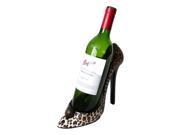 Elegance Leopard Stiletto Shoe Bottle Holder
