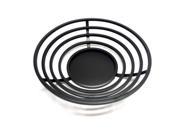 Elegance Round Black Color Centrepiece Platter Stainless Steel Tray
