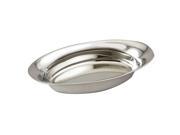 Elegance Stainless Steel Oval Bread Bowl 12 L x 5.50 W x 2 H
